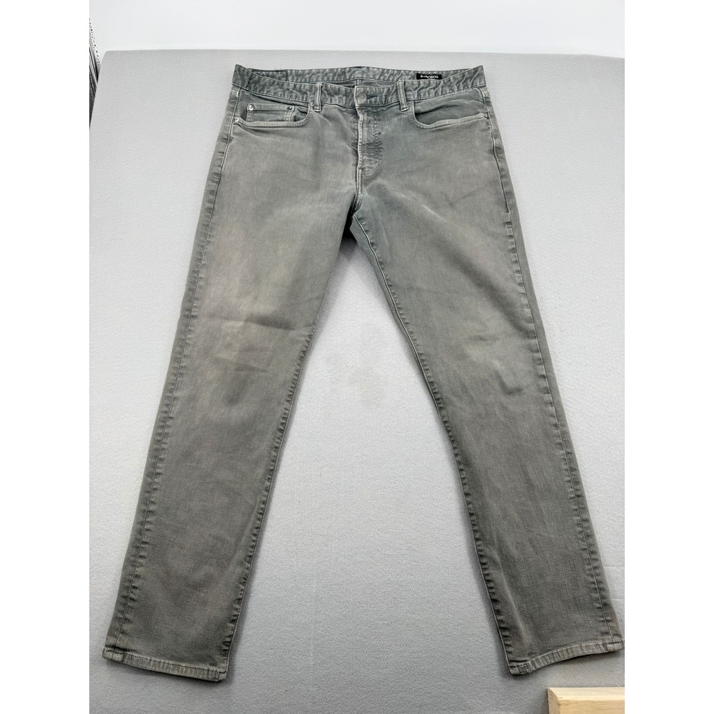 Bonobos Slim‎ Fit Gray Denim Jeans Mens 38x32 Preppy Casual Stretch Pants